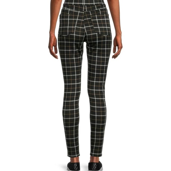 💛Plaid Jeggings Skinny 🖤 - Picture 2 of 5